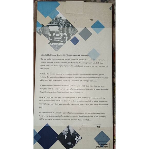 AFP AUSTRALIAN FEDERAL POLICE 100 YEAR ANNIVERSARY 2017 KOALA POLICE WOMAN 38cm - Picture 3 of 12